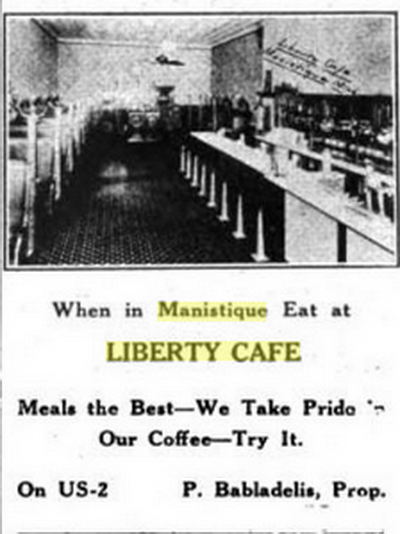 Liberty Cafe (Boardwalk Bar & Grill) - Vintage Ad (newer photo)